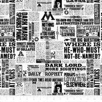 Harry Potter Newsprint Quilting Fabric