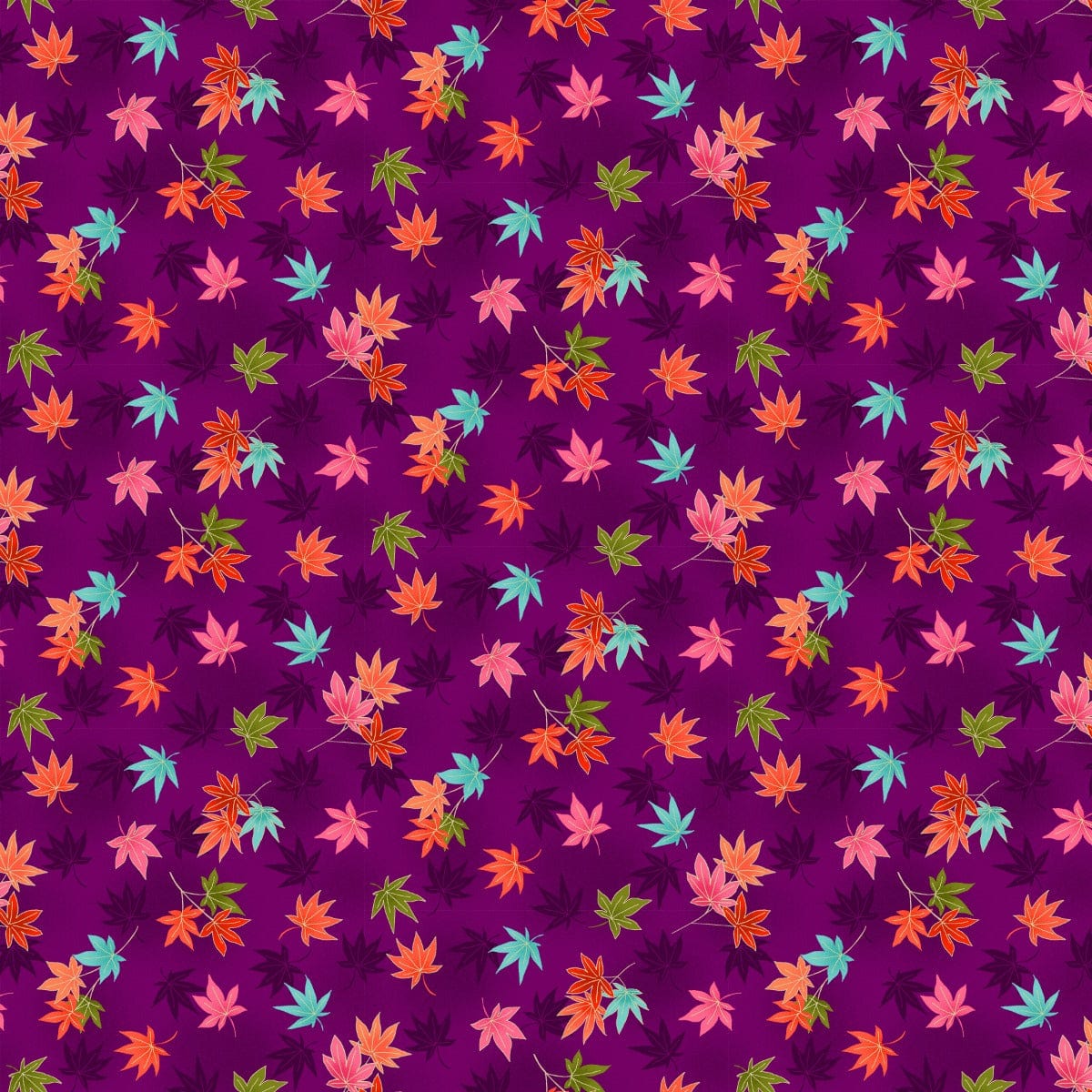 Makower Fabric Hikari Maple Leaves 2517 L