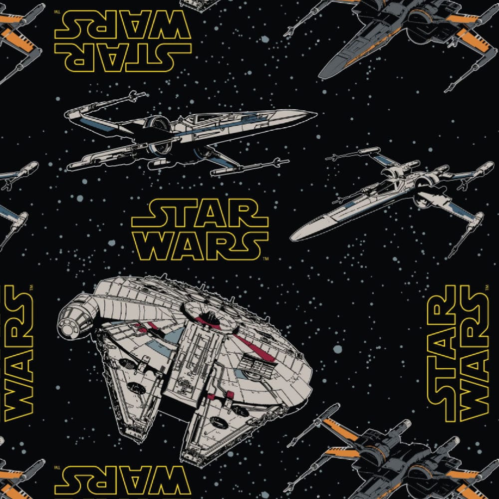 Visage Star Wars Rebel Ships Fabric