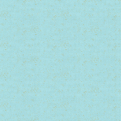 Makower Fabric Metallic Linen Texture Light Blue 2566 B1