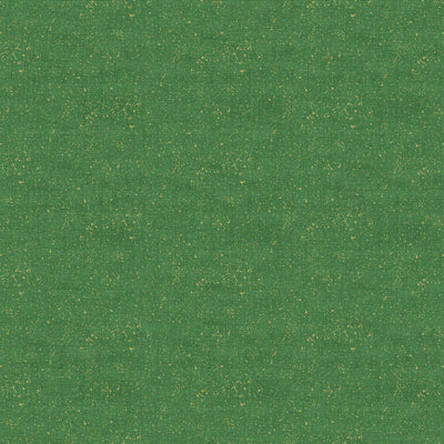 Makower Fabric Metallic Linen Texture Green 2566 G5