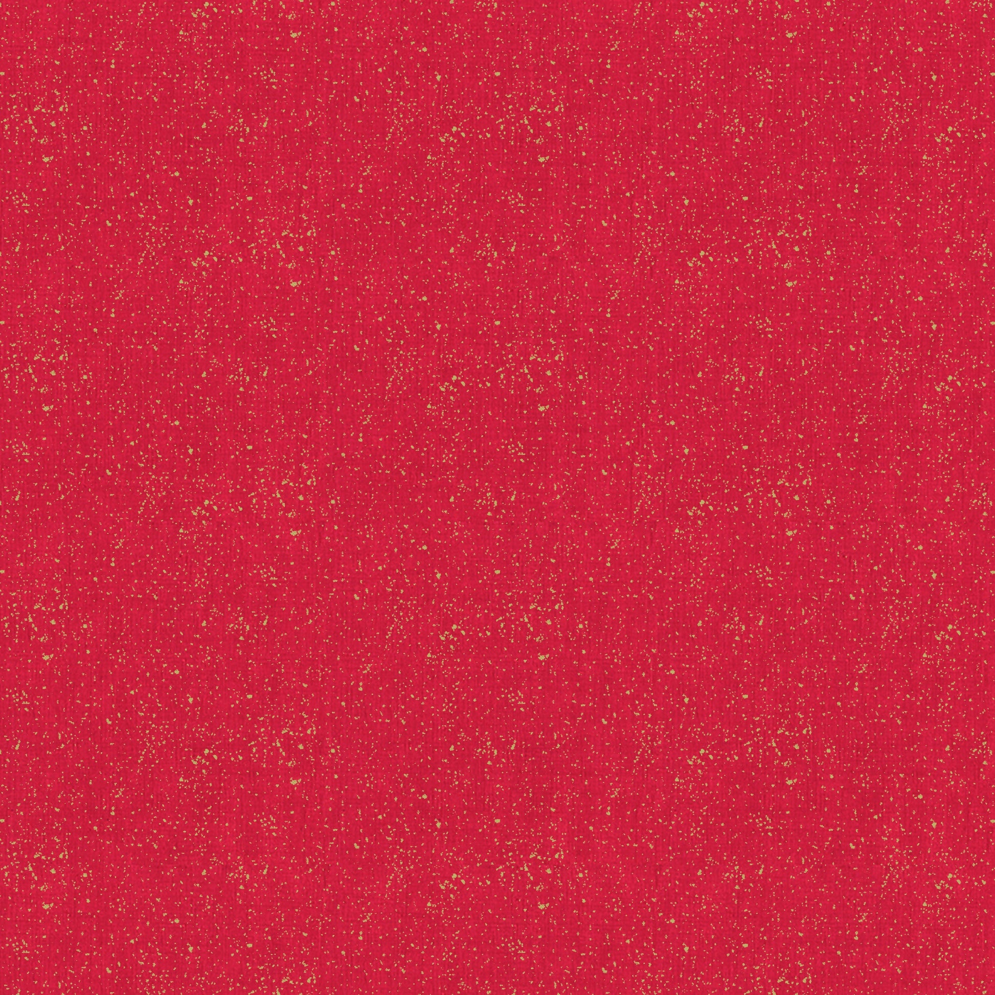 Makower Fabric Metallic Linen Texture Red 2566 R