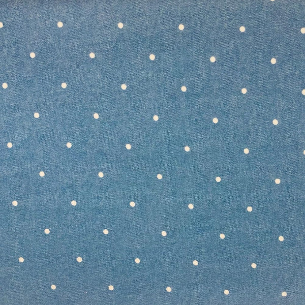 Chambray Printed Cotton Small Spot