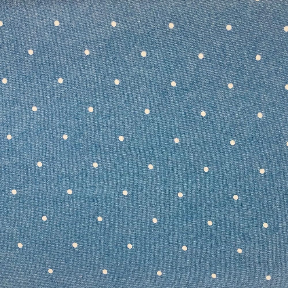 Chambray Printed Cotton Small Spot