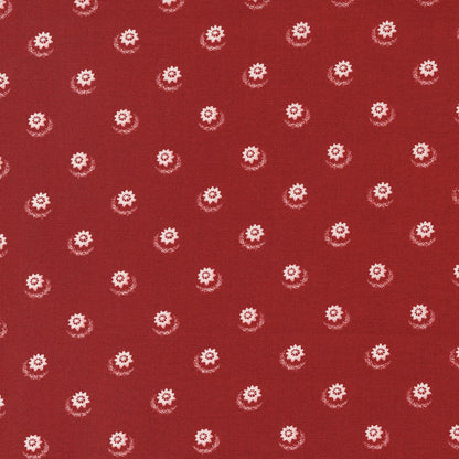 Moda Red And White Gatherings Fabric Dahlia Crimson 49191 13