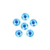 Acrylic Stones: Glue-On: Round: 4mm: Blue: Pack of 100