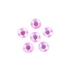Acrylic Stones: Glue-On: Round: 4mm: Pink: Pack of 100