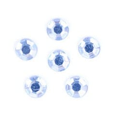 Acrylic Stones: Glue-On: Round: Medium-5mm: Clear