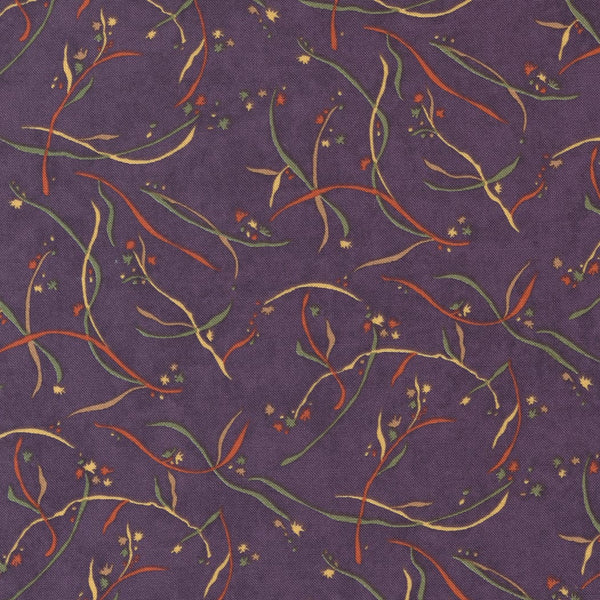 Moda Fabric Sunflower Garden Sunny Stems Purple 6894-14