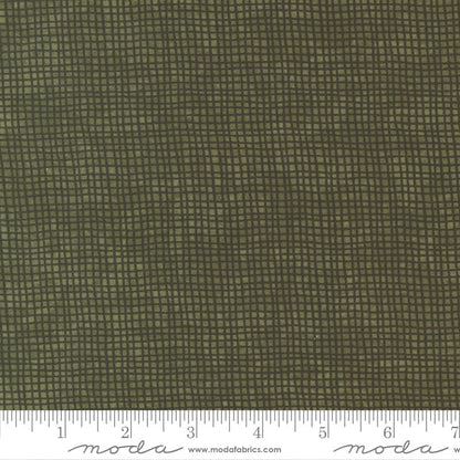 Moda Fabric Sunflower Garden Weave Olive 6897 16 Ruler