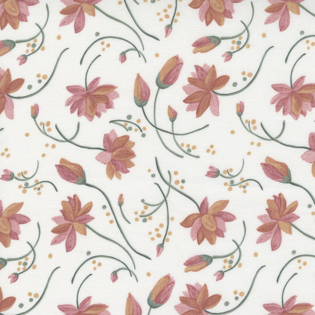 Moda Fabric Watermarks Lillies Lily 6911 11