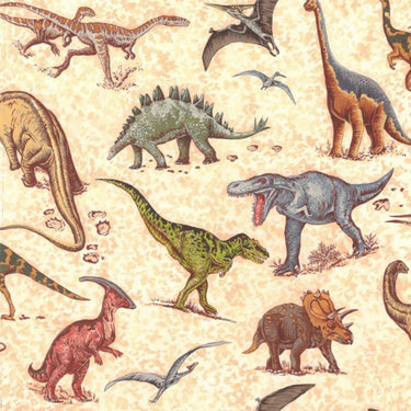 Nutex Lost World Dinosaurs Scatter Fabric