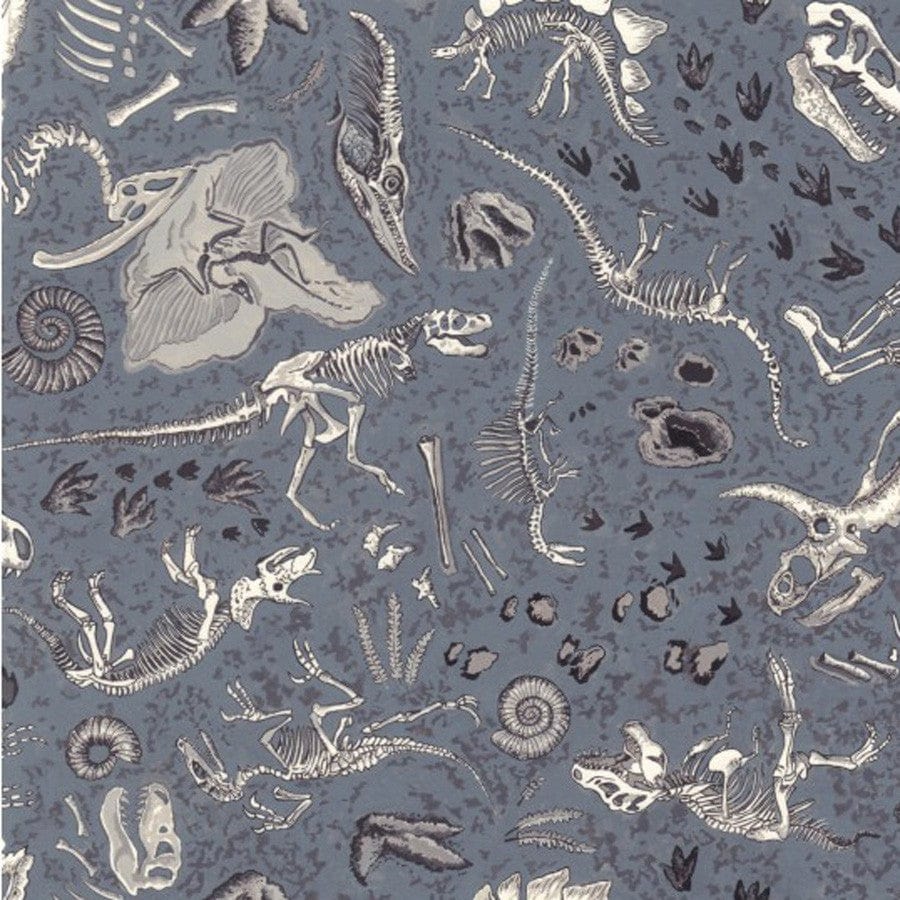 Nutex Lost World Dinosaurs Fossils Fabric