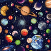 Nutex Solar System Scattered Planets Black Fabric