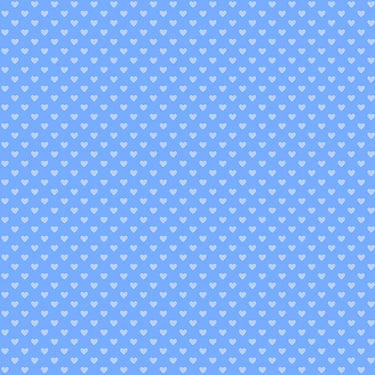 Makower Fabric Hearts Tonal Blue 9149B1