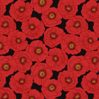 Lewis and Irene Poppies Large Poppy Black