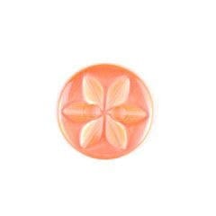 ABC Buttons Buttons Peach Flower Button 14mm  - The Sewing Studio