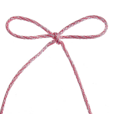 Bakers Twine: 3mm: Rose and White. Price per metre.