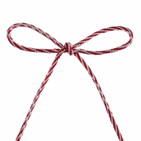 Berisfords Threads Bakers Twine: 3mm: Red and White. Price per metre.  - The Sewing Studio