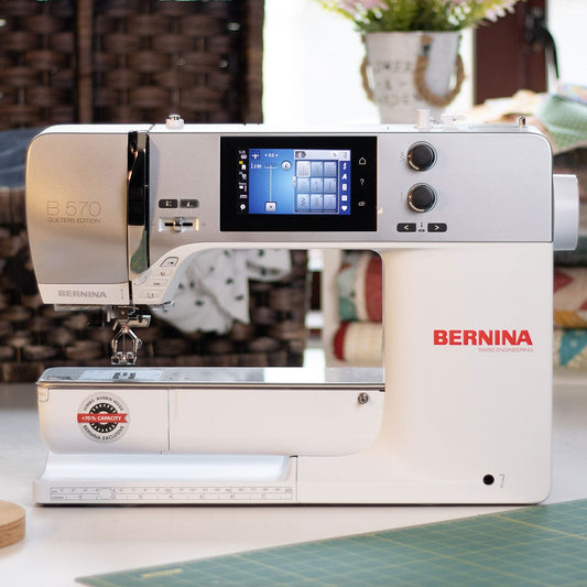 Bernina 570 QE Sewing Machine + HALF PRICE Embroidery Module (worth £500)