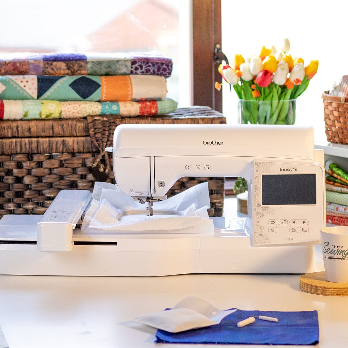 Brother Sewing Machines Brother Innov-is NV880E Embroidery Machine + FREE PE-Design PLUS2 worth £399