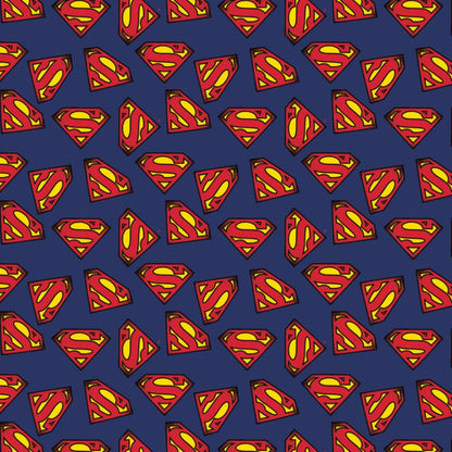 Camelot Fabrics Fabric DC Comics Fabric Superman Logo Whole Bolt 10 Metres  - The Sewing Studio