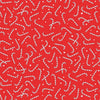 Christmas Countdown Fabric Candy Canes Red C8983-RED