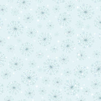 Christmas Countdown Fabric Snowflakes Blue C8984-SKY