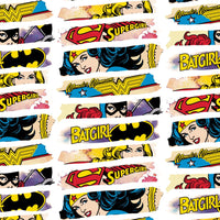 Craft Cotton Co Fabric DC Comics Heroines White Fabric  - The Sewing Studio