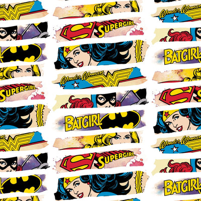 DC Comics Heroines White Fabric