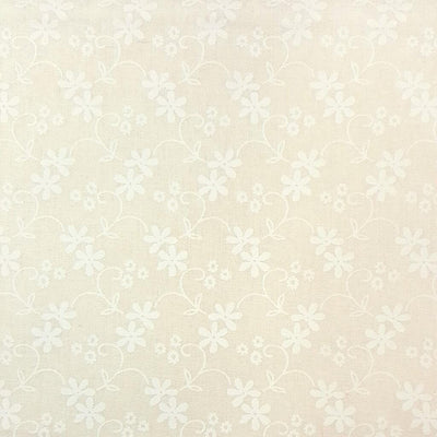 Essentials Cotton Fabric Daisy Ivory