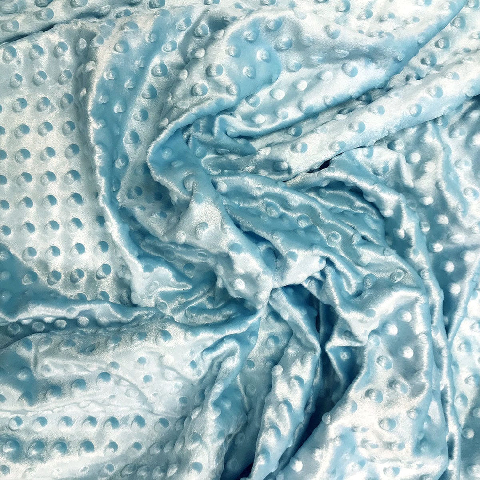 Craft Cotton Co Fabric Fleece Soft Dimple Cuddle Fleece Pale Blue  - The Sewing Studio