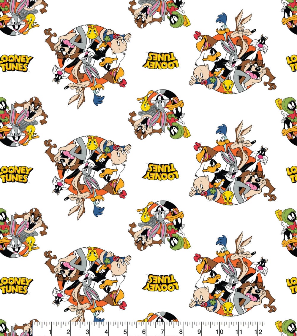 Craft Cotton Co Fabric Looney Tunes Thats all Folks Fabric  - The Sewing Studio