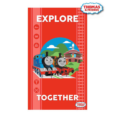 Craft Cotton Co Fabric Panels & Labels Thomas & Friends Classic Explore Together Fabric Panel 112x65cm  - The Sewing Studio for sale UK - The Sewing Studio