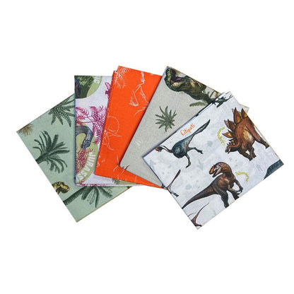 Craft Cotton Co Fabric Pre Cuts Age of Dinosaurs Fat Quarter Pack  - The Sewing Studio