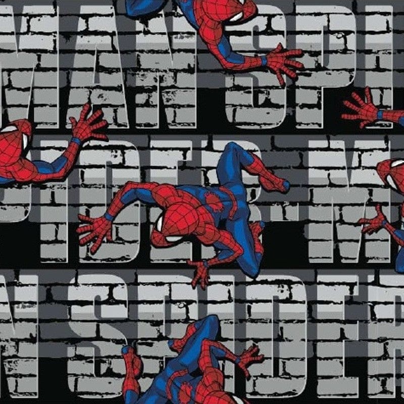 Craft Cotton Co Fabric Spiderman Wall Crawler Quilting Fabric  - The Sewing Studio