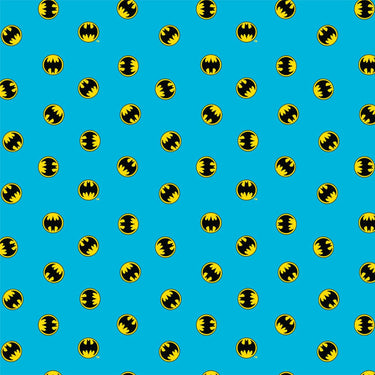 DC Batman Round Logo Blue Fabric