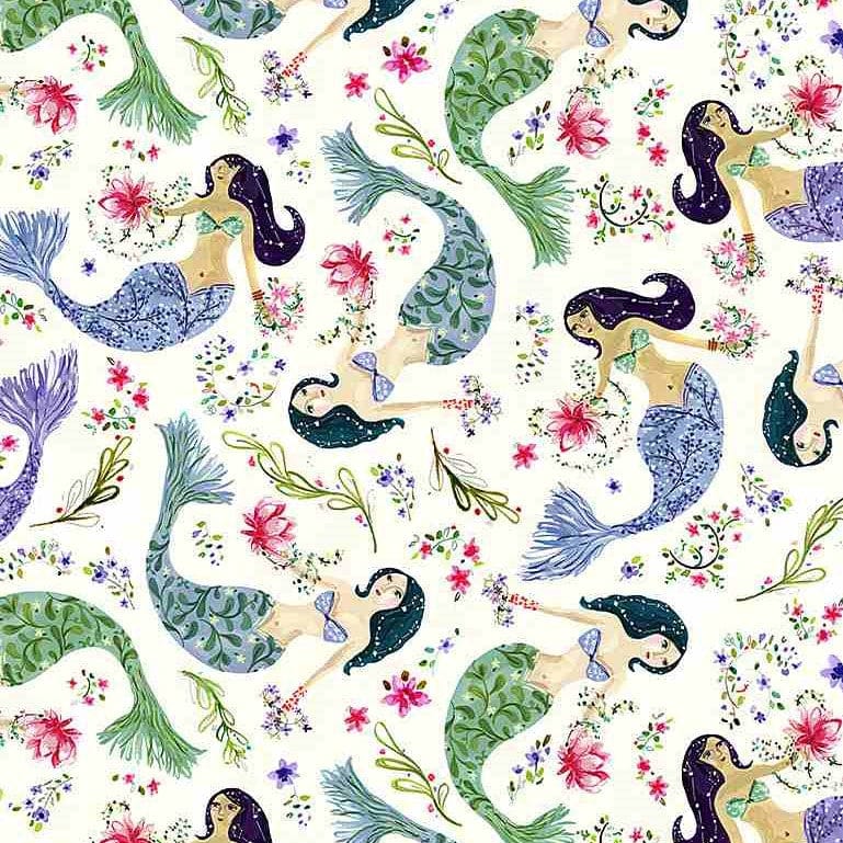 Dear Stella Fabric Age of Aquarius Fabric: Mermaids  - The Sewing Studio