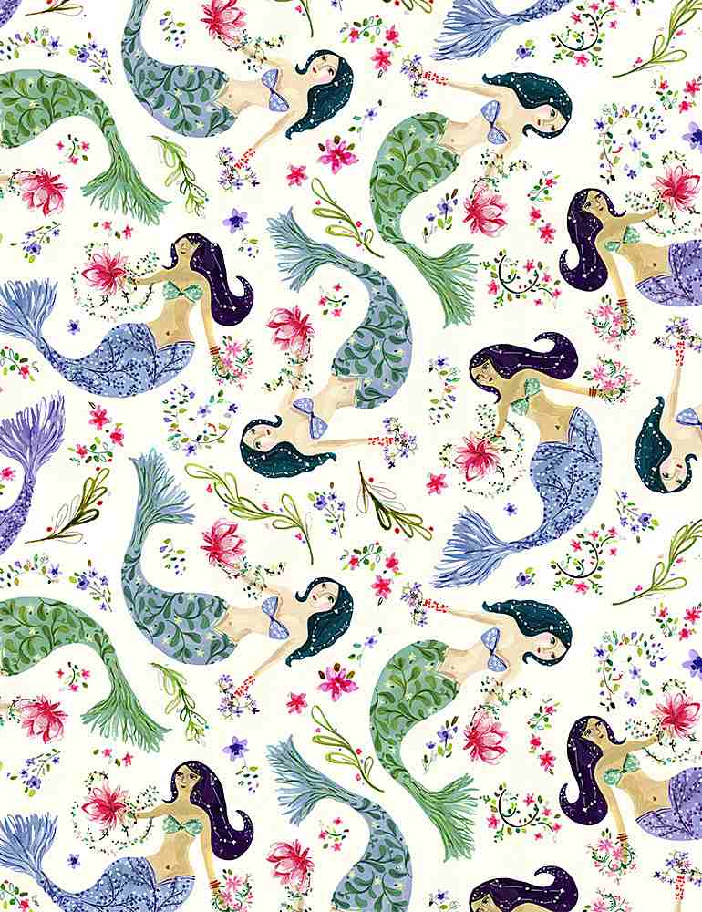 Dear Stella Fabric Age of Aquarius Fabric: Mermaids  - The Sewing Studio