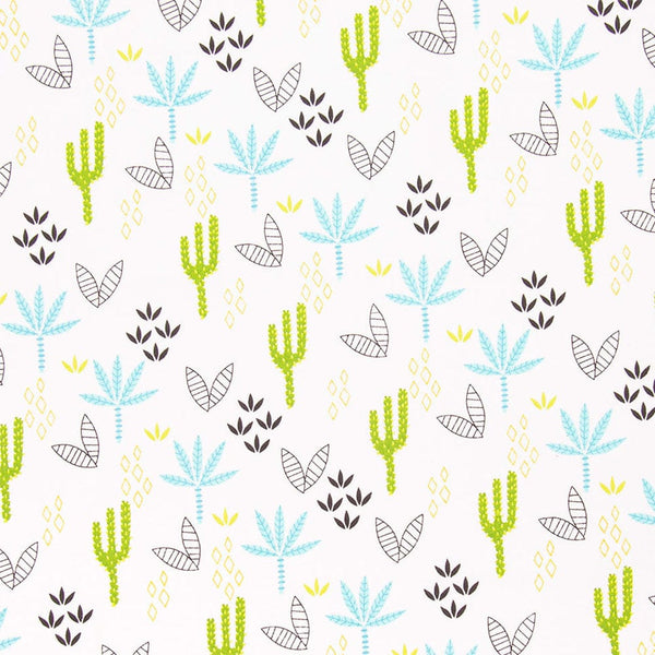 Desert Dino Palms Fabric