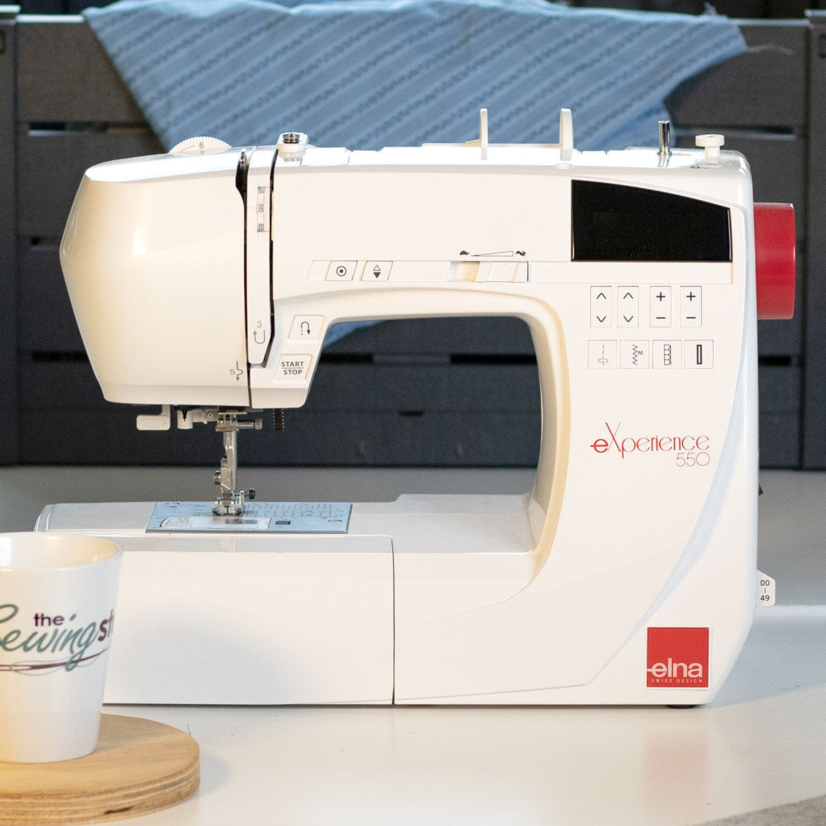 Elna Sewing Machines Elna eXperience 550 Sewing Machine Includes 1/4 Inch Seam Foot & Extension Table  - The Sewing Studio