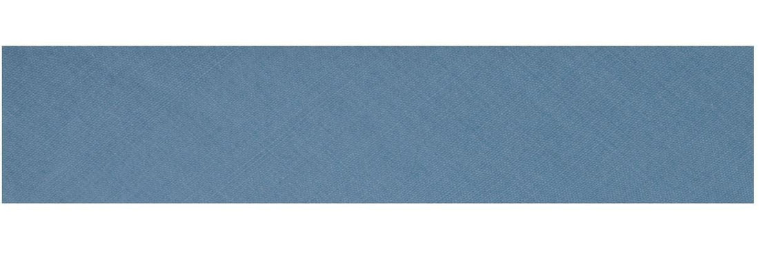 Essential Trimmings Bias Binding Polycotton Bias Binding: 2.5m x 12mm: China Blue  - The Sewing Studio