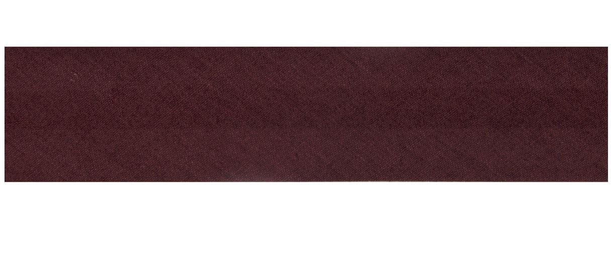 Essential Trimmings Bias Binding Polycotton Bias Binding: 2.5m x 12mm: Chocolate  - The Sewing Studio