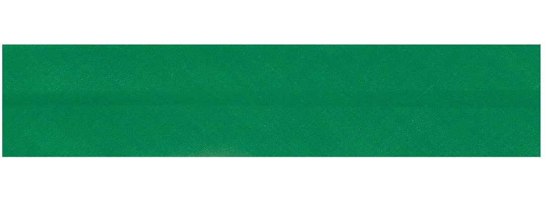 Essential Trimmings Bias Binding Polycotton Bias Binding: 2.5m x 12mm: Emerald  - The Sewing Studio