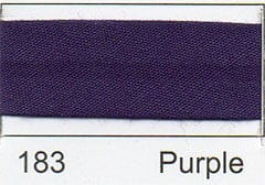 Essential Trimmings Bias Binding Polycotton Bias Binding: 2.5m x 12mm: Purple  - The Sewing Studio for sale UK - The Sewing Studio