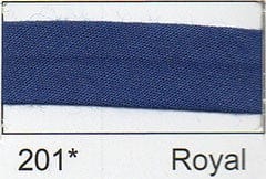 Essential Trimmings Bias Binding Polycotton Bias Binding: 2.5m x 12mm: Royal Blue  - The Sewing Studio