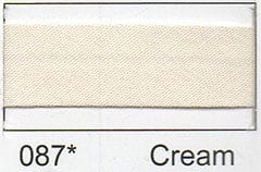 Essential Trimmings Bias Binding Polycotton Bias Binding: 2.5m x 25mm: Cream  - The Sewing Studio