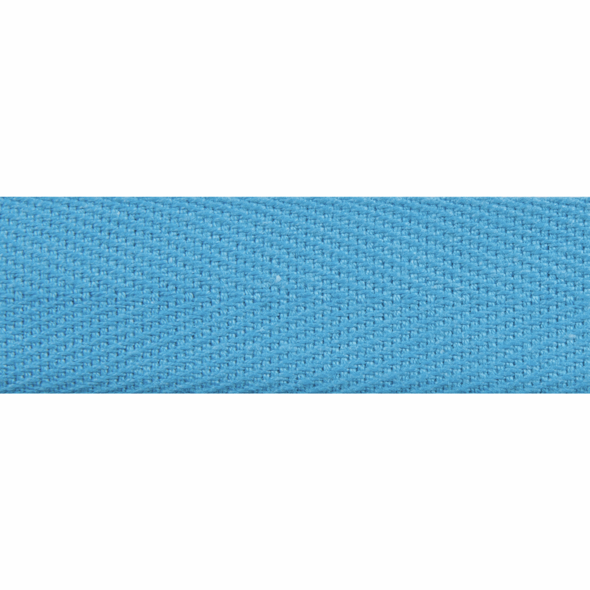 Essential Trimmings Tape Herringbone Cotton Tape Mid Blue 20mm Wide Price Per Metre  - The Sewing Studio