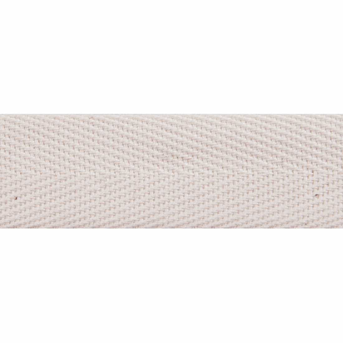 Essential Trimmings Tape Herringbone Cotton Tape Natural 20mm Wide Price Per Metre  - The Sewing Studio