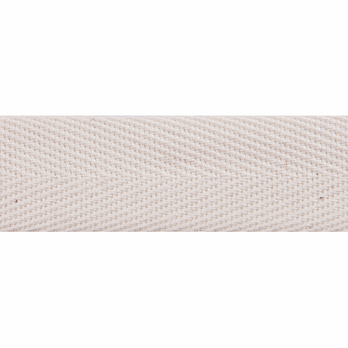 Essential Trimmings Tape Herringbone Cotton Tape Natural 20mm Wide Price Per Metre  - The Sewing Studio